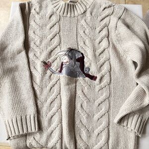 Disney Cream Knit Sweater